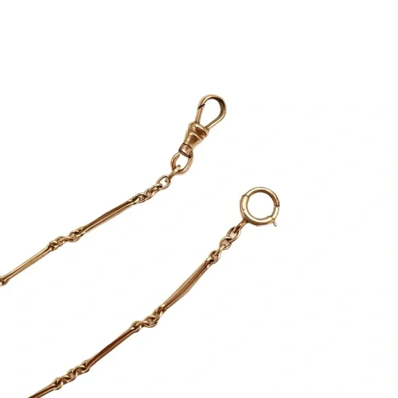 Vintage antique gold fill watch chain - Picture 3 of 4